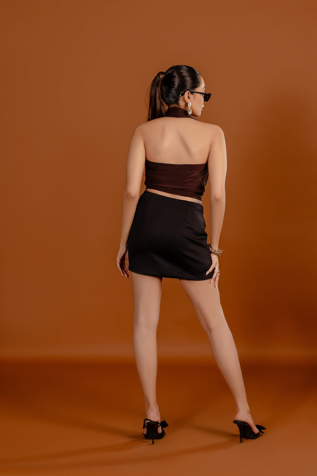 SOFT DRAPE HALTER TOP