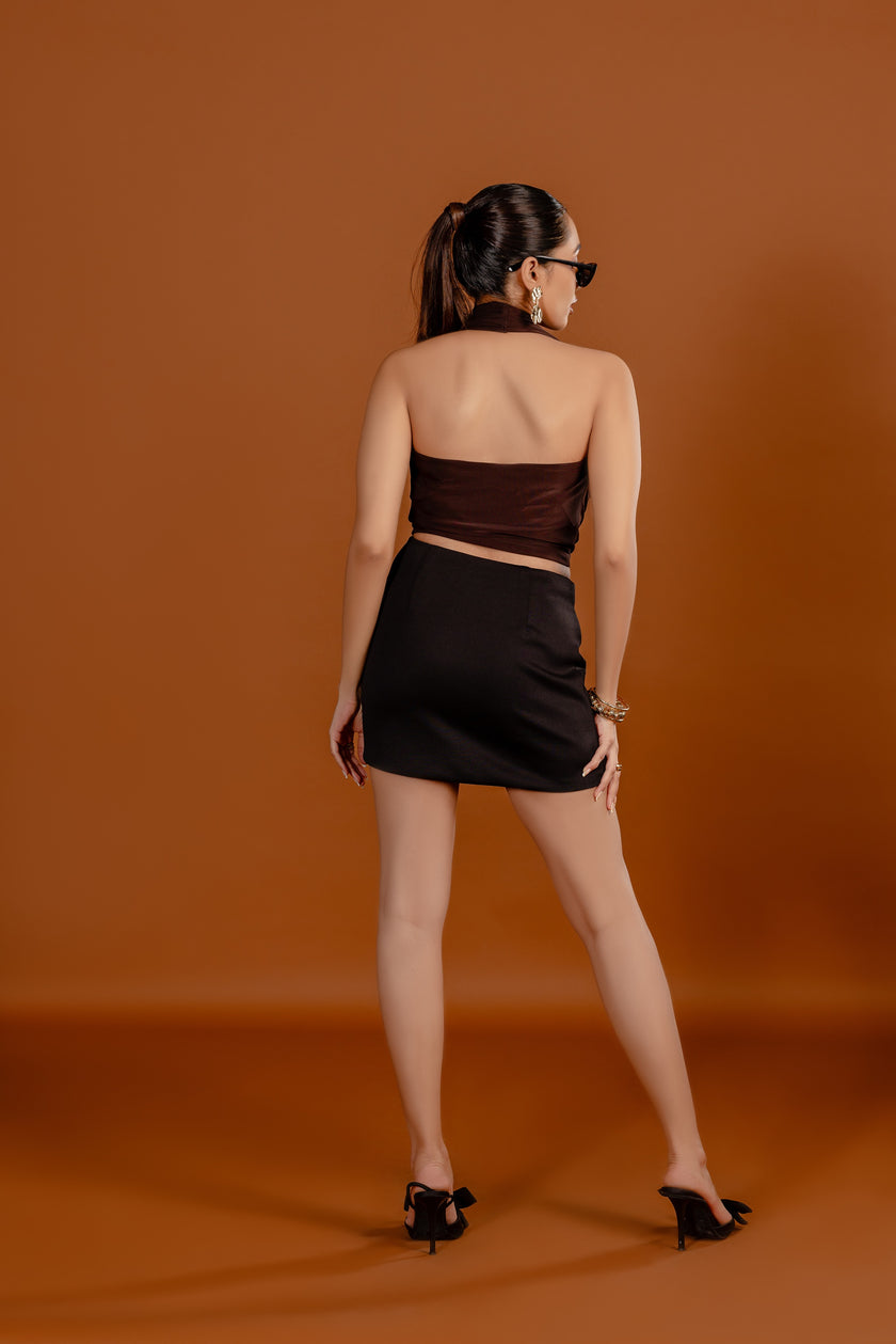 SOFT DRAPE HALTER TOP