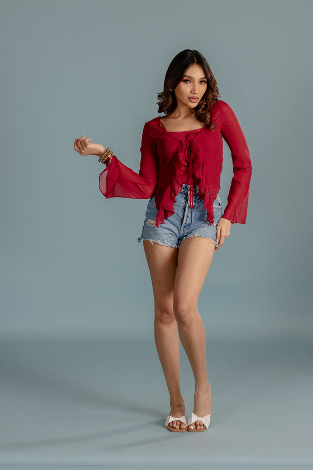 FLUID DRAPE TOP