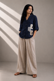 Camp Collar Linen Shirt